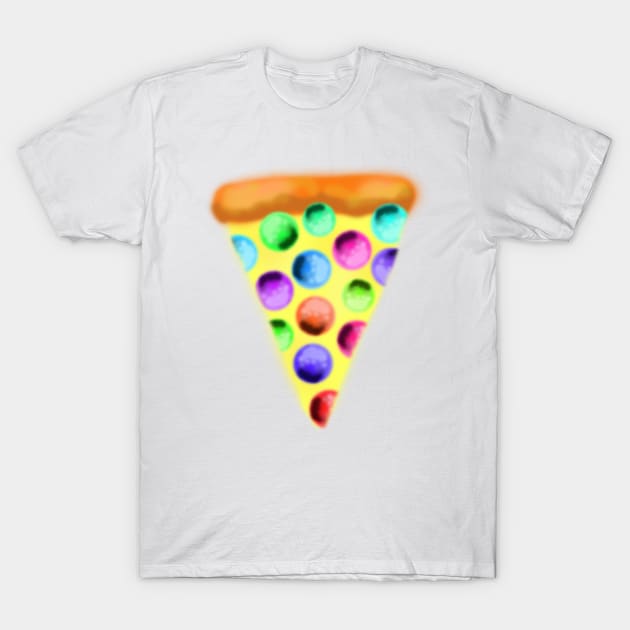 Rainbow Pepperoni Pizza! T-Shirt by KelseyLovelle